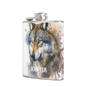 ウルフの水の絵を描色 フラスク (左)