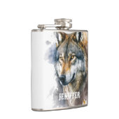 ウルフの水の絵を描色 フラスク (右)