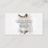 ウルフの水の絵を描色 名刺 (裏面)