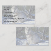 ウルフは、イエローストーン国立Paで生物学者を見る 名刺 (正面/裏面)