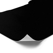 ウルフやる気を起こさせる自由ブラック&ホワイト ポスター (角)