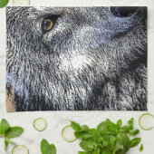 ウルフアイズアートワーク キッチンタオル (折り畳み)