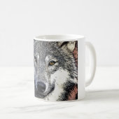 ウルフアイズアートワーク コーヒーマグカップ (正面右)