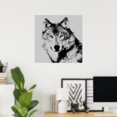 ウルフアイポスター ポスター (ホームオフィス)