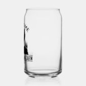 ウルフアウトドアパーソナライズされたキャンプファミリーキャビン名 ガラス缶 (左)