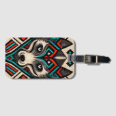 ウルフアステカ顔 ラゲッジタグ (正面横)
