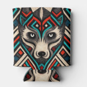 ウルフアステカ顔 缶クーラー (裏面)