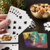 ウルフアニマルポートレート絵画の野生動物アウトドア トランプ (インサイチュ)