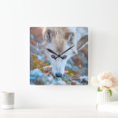 ウルフアルパイントレッカー スクエア壁時計 (ホーム)