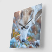 ウルフアルパイントレッカー スクエア壁時計 (傾斜)