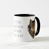 ウルフアンドパック引用文 – アニマルコレクション マグカップ (正面右)