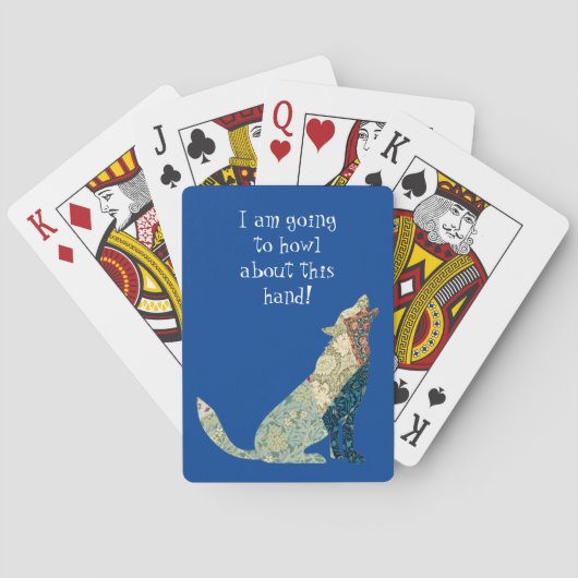 ウルフアートヴィンテージシルエットトランプ トランプ (裏面)