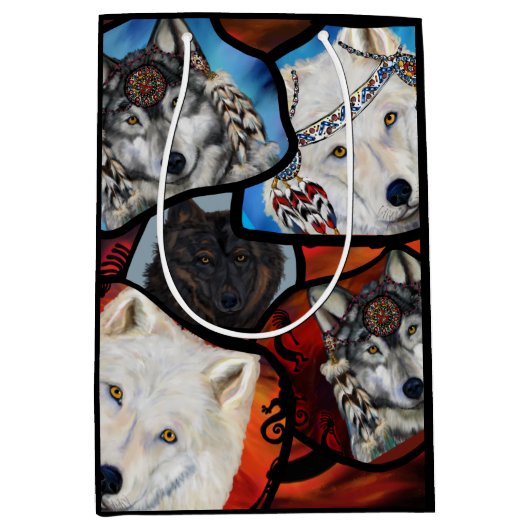 ウルフアート ミディアムペーパーバッグ (正面)