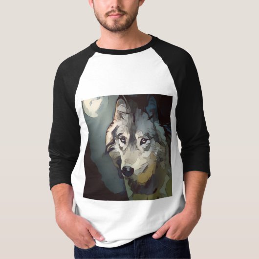 ウルフアートTシャツ Tシャツ (正面)