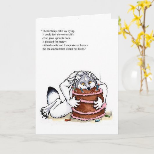 ウルフィ カード (黄色い花)