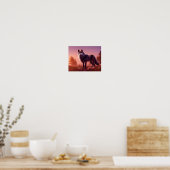 ウルフインウィルダネスデコページティッシュペーパー ポスター (キッチン)