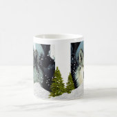 ウルフインウィンスノーワイルドライフラバーコーヒー コーヒーマグカップ (中央)