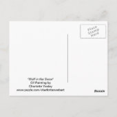 ウルフインザスノーアニマルアートポストカード ポストカード (裏面)