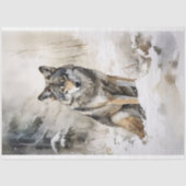 ウルフインスノー1デクページ紙 薄葉紙 (正面)