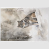 ウルフインスノー4デクページ紙 薄葉紙 (正面)