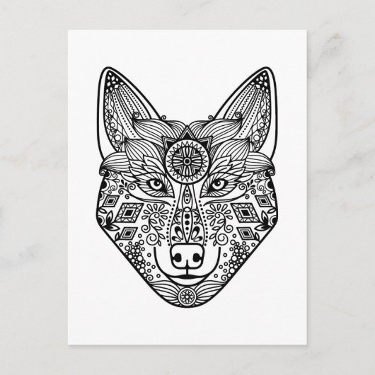 ウルフインスパイアヘッド ポストカード (正面)