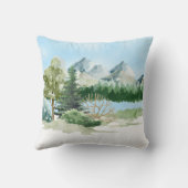 ウルフインマウンテンシーン装飾用クッション クッション (裏面)