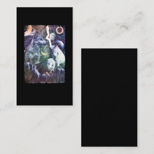 ウルフウィンター銀河系プラネッツ宇宙ウォルフ 名刺 (正面/裏面)