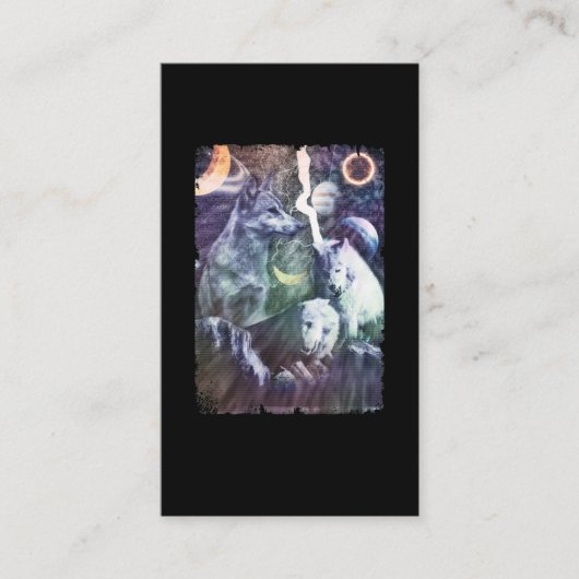 ウルフウィンター銀河系プラネッツ宇宙ウォルフ 名刺 (正面)