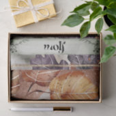 ウルフウォーターカラー秋神秘的な秋のオラクル 薄葉紙 (ギフト)