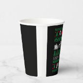 ウルフウルフおもしろい恋人の醜いクリスマスセーター 紙コップ (右)