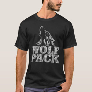ウルフオブザナイトスカイ動物の自然魔法の狼 Tシャツ