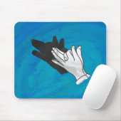 ウルフオンブルー マウスパッド (マウス)