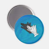 ウルフオンブルー マグネット (正面/裏面)