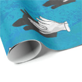 ウルフオンブルー ラッピングペーパー (ロールコーナー)