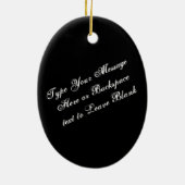 ウルフオーナメントパーソナライズされたウルフパップデコレーション セラミックオーナメント (裏面)