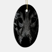 ウルフオーナメントパーソナライズされたウルフパップデコレーション セラミックオーナメント (右)