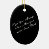 ウルフオーナメントパーソナライズされたウルフパップデコレーション セラミックオーナメント (裏面)