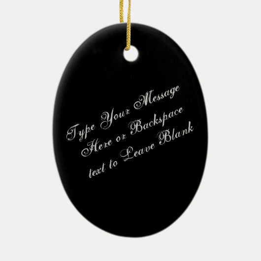 ウルフオーナメントパーソナライズされたウルフパップデコレーション セラミックオーナメント (裏面)