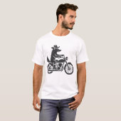 ウルフカウボーイライディングバイク Tシャツ (正面フル)