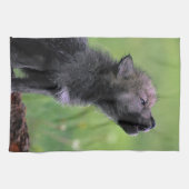 ウルフカッブハウリング キッチンタオル (横)