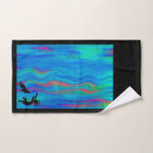 ウルフカラフルとココペリ バスタオルセット (ハンドタオル)