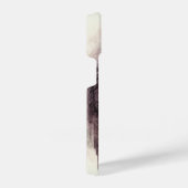 ウルフカラフルと花模様水の色の自然iPh iPhoneケース (右側面)