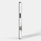 ウルフカラフルと花模様水色自然 Case-Mate iPhoneケース (裏面 / 右)