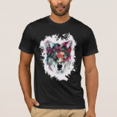 ウルフカラフルアート Tシャツ (正面)