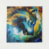 ウルフカラフルハウル タペストリー (正面(横))