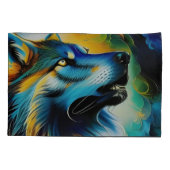 ウルフカラフルハウル 枕カバー (裏面)