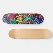 ウルフカラフルヘッド – ウルフスケートボードデッキ スケートボード (横)