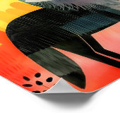 ウルフカラフル子供部屋アートポスター ポスター (角)