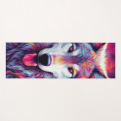 ウルフカラフル ヨガマット (正面(横))