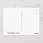 ウルフガングオーストリア湖 ポストカード (裏面)